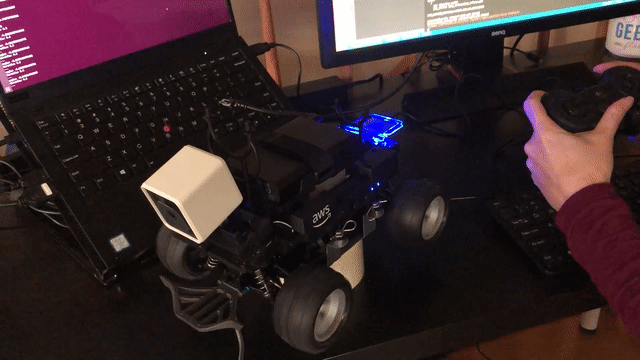 Controlling the DeepRacer with a gamepad